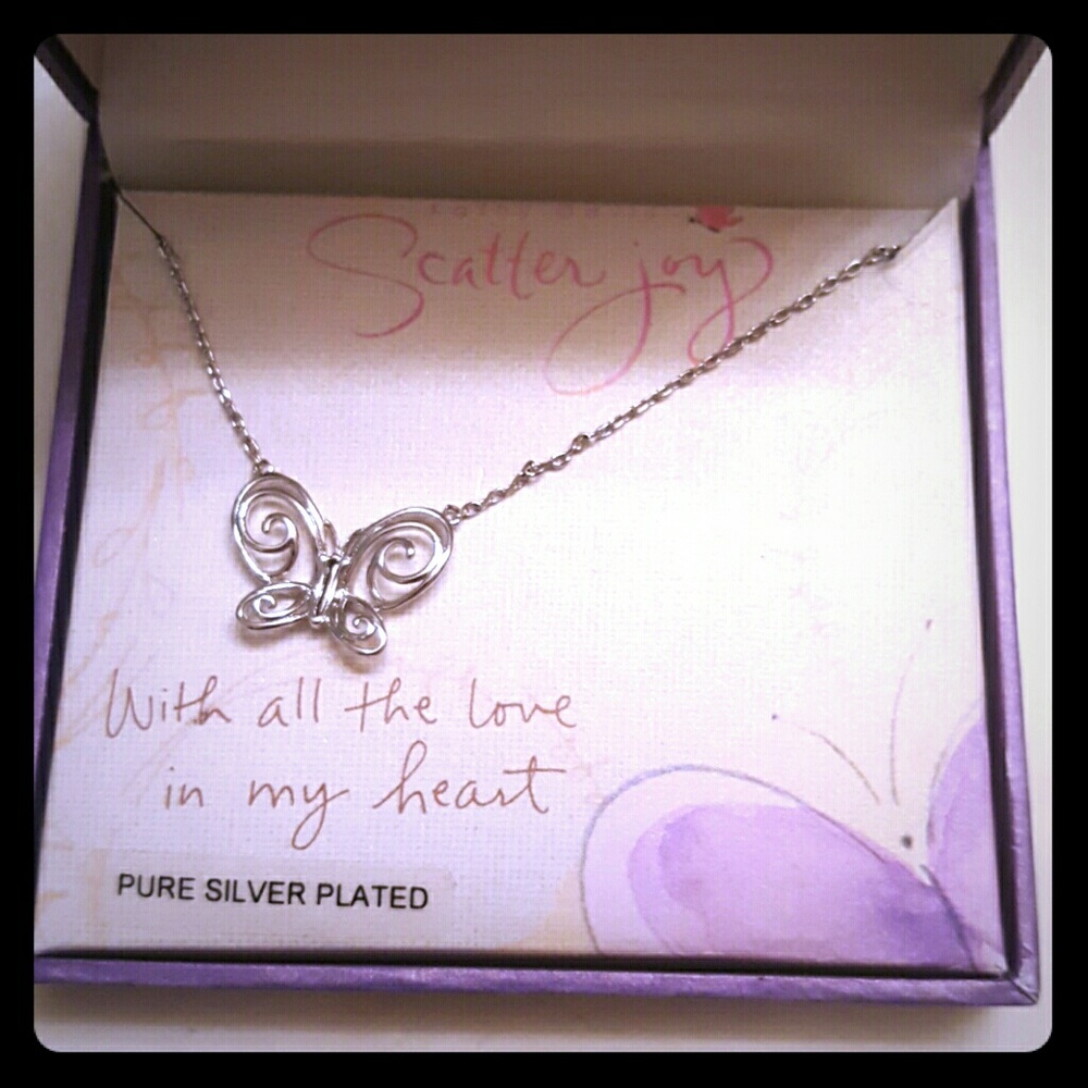 Silver Butterfly Necklace